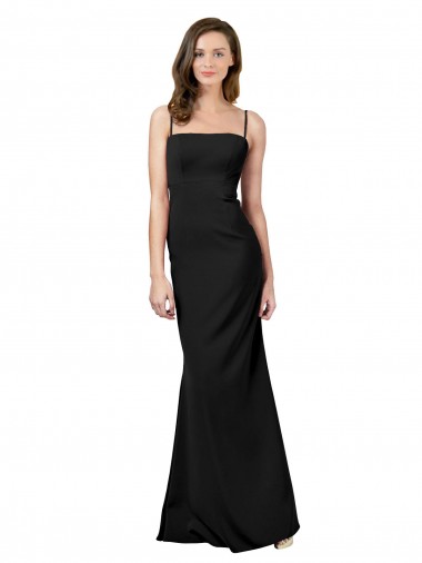 Fit and Flare Slim Formal Crepe Bridesmaid Dress / Prom Dress with Cutout Back Melbourne