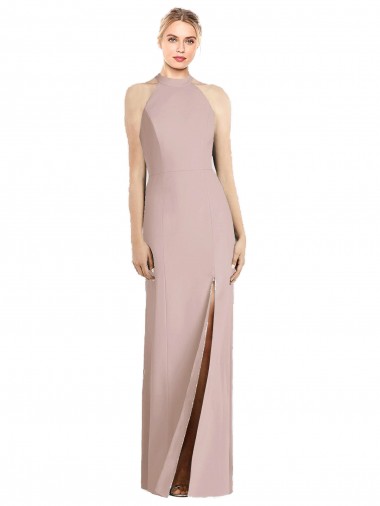 Shop High Neck Cutout Halter Trumpet Bridesmaid Dress Melbourne