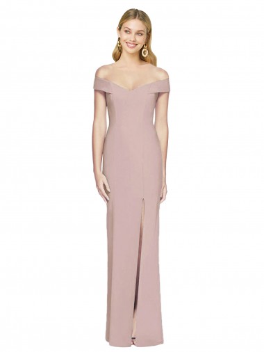 Shop Off the Shoulder Criss Cross Back Trumpet Bridesmaid Dress / Prom Dress Melbourne