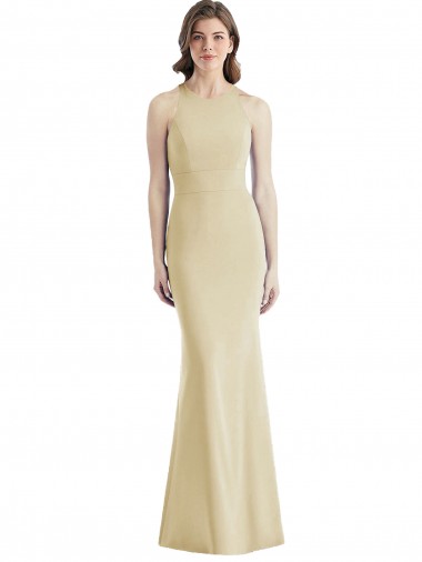 Shop Criss Cross Twist Cutout Back Trumpet Bridesmaid Dress / Prom Dress Melbourne