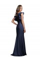 Sleeveless Crepe Bridesmaid Dress / Prom Dress with Cascading Ruffle and Keyhole Back Melbourne