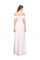 Criss Cross Off the Shoulder Formal Crepe Bridesmaid Dress / Prom Dress with Side Slit Melbourne