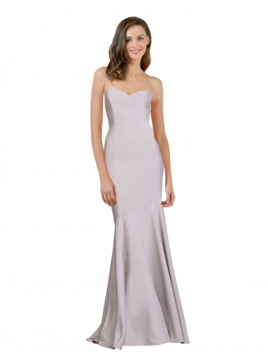 Shop Crepe Mermaid Bridesmaid Dress / Prom Dress with Low Back Melbourne