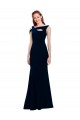 Sleeveless Formal Crepe Mermaid Bridesmaid Dress / Prom Dress with Side Slit Melbourne