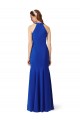 Halter V-Neck Long A-Line Formal Crepe Bridesmaid Dress / Prom Dress Melbourne