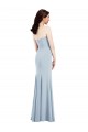 Strapless Notch Crepe Bridesmaid Dress / Prom Dress with Front Slit Melbourne