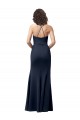 Sweetheart Fit and Flare Stretch Formal Crepe Bridesmaid Dress / Prom Dress with Side Slit and Strappy Back Melbourne