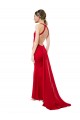 High Neck Mermaid Open Back Formal Crepe Maxi Bridesmaid Dress / Prom Dress with Train Detail Melbourne