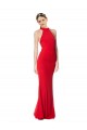 Halter Neck Keyhole Back Sleeveless Formal Crepe Maxi Bridesmaid Dress / Prom Dress Melbourne