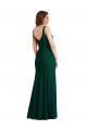 Square Neck Trumpet Maxi Bridesmaid Dress / Prom Dress with Front Slit Melbourne