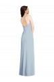 Strapless Scoop Back Maxi Formal Crepe Bridesmaid Dress / Prom Dress with Front Slit Melbourne