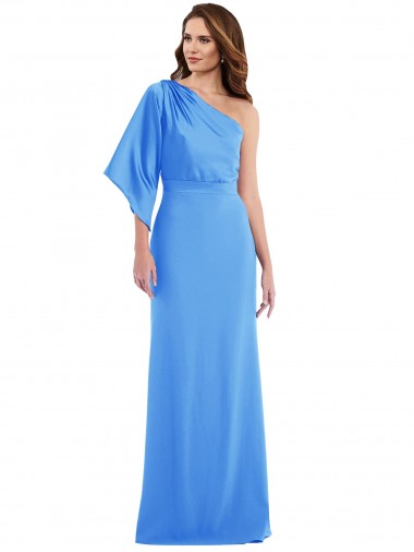 One Shoulder Bell Sleeves Trumpet Bridesmaid Dress / Prom Dress Melbourne
