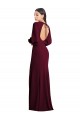 Puff Sleeves Long Maxi Briddesmaid Dress with Cutout Tie Back Melbourne