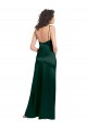 Long Slim Scoop Neck Formal Stretch Satin Bridesmaid Dress / Prom Dress with Open Back Melbourne