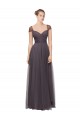 Sweetheart Neckline Long Tulle Bridesmaid Dress with Straps Melbourne