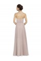 Long Strapless Tulle Bridesmaid Dress with Pleated Bodice Melbourne