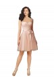 Lace and Tulle Bridesmaid Dress with Cap Sleeves and Keyhole Back Melbourne