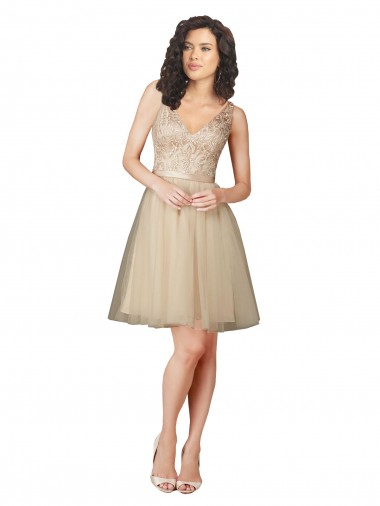Shop Tulle Bridesmaid Dress with Embroidery and Beading Melbourne