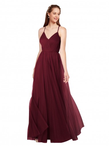 Shop Beach-inspired Sweetheart Tulle Long Bridesmaid Dress Melbourne