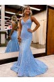 Criss Cross Open Back V-Neck Sleeveless Long Velvet Sequin Prom Dress Melbourne