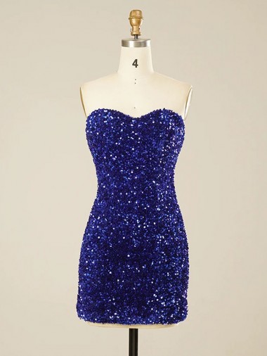Short Sweetheart Velvet Sequin Homecoming Dress / Prom Dress Melbourne