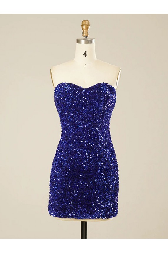 Short Sweetheart Velvet Sequin Homecoming Dress / Prom Dress Melbourne