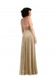 Square Neck Formal Velvet Maxi Bridesmaid Dress / Prom Dress with Front Slit Melbourne