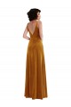 Twist Front Cutout Velvet Maxi Bridesmaid Dress / Prom Dress with Pockets Melbourne
