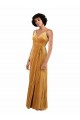 Romantic Velvet Floor Length Formal Bridesmaid Dress / Prom Dress with Wrap Detail Melbourne